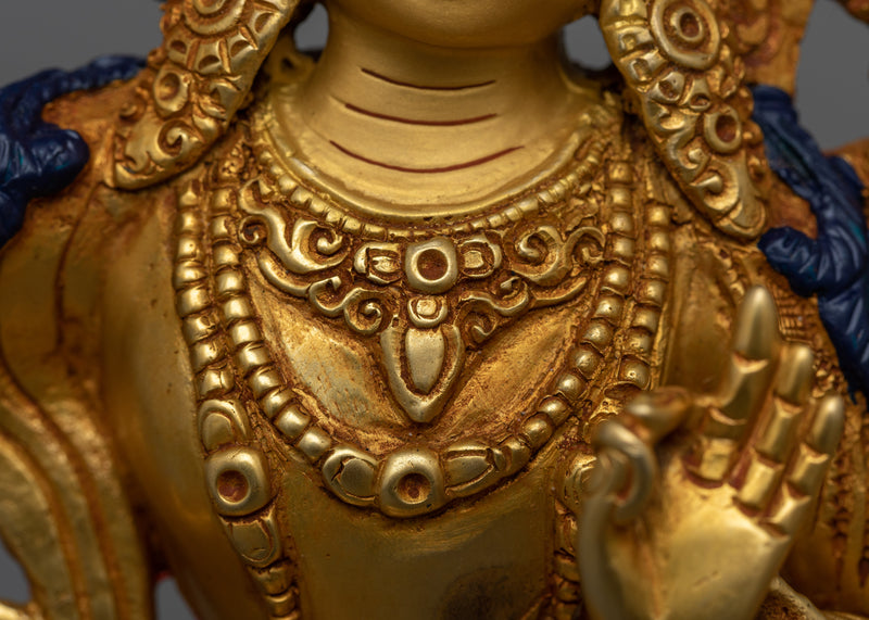 Manjushri Insight Deity Statue | Emblem of Divine Insight