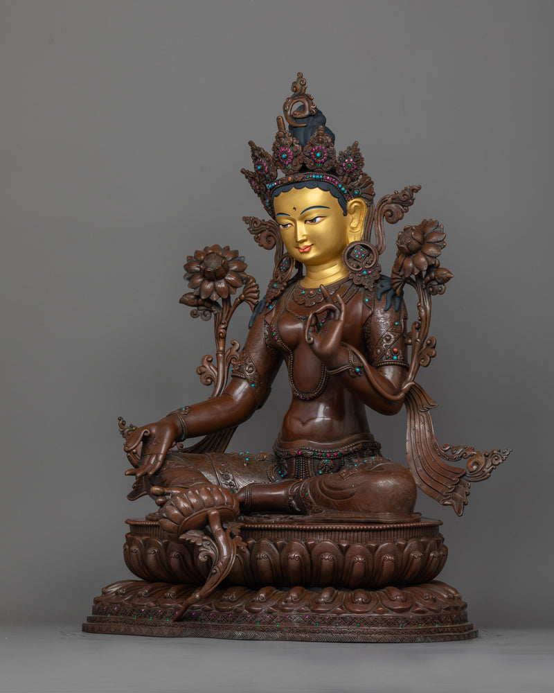 shri-green-tara-oxidized