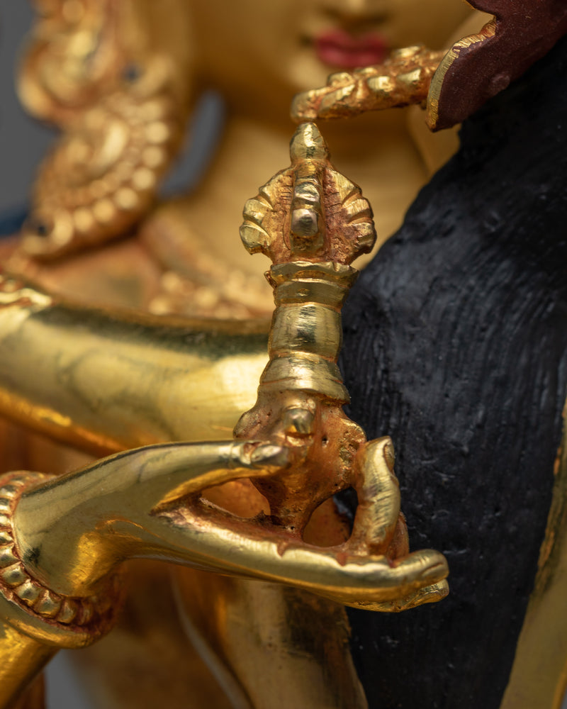 Hand Sculpted Vajrasattva with consort for shrine | Compassionate Purification Deity