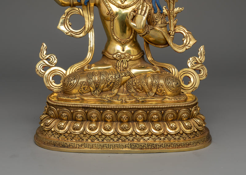 Manjushri Insight Wisdom Deity Statue | Icon of Supreme Knowledge