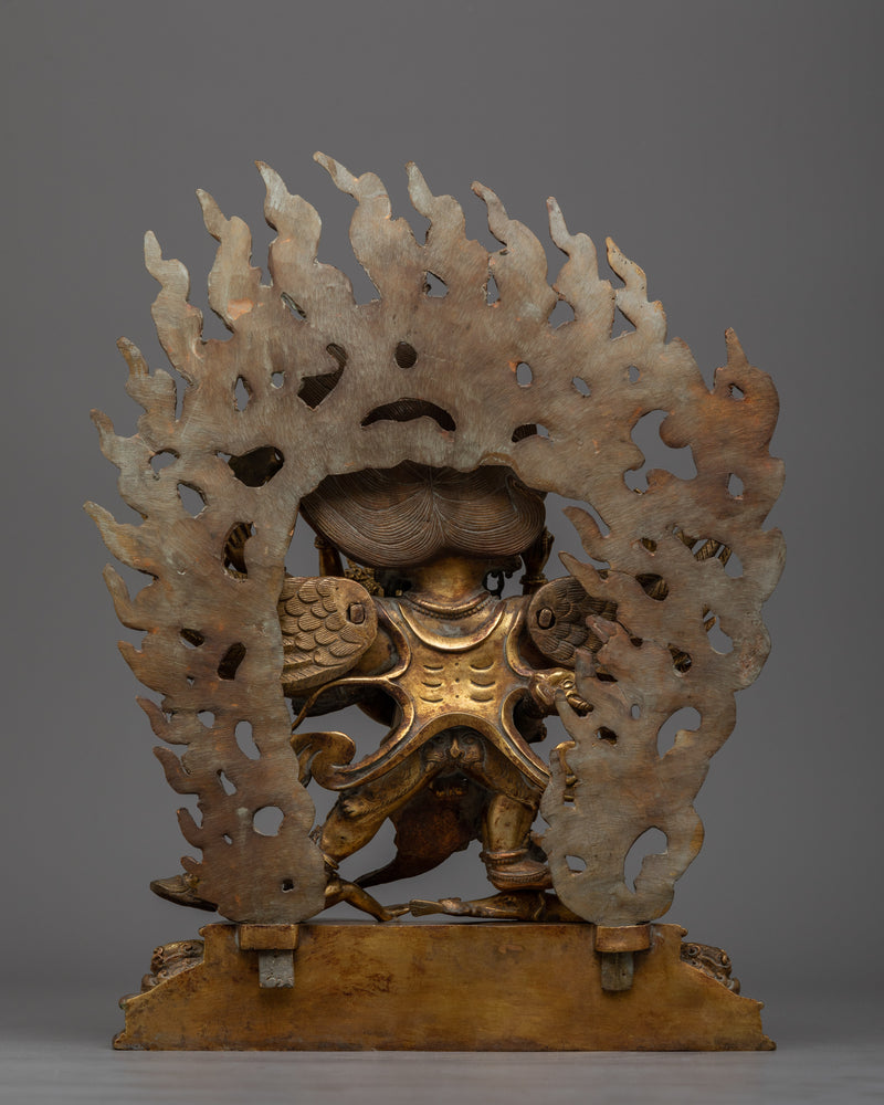 Vajrakilaya Antique-Touch Statue | A Potent Symbol of Obstacle Removal