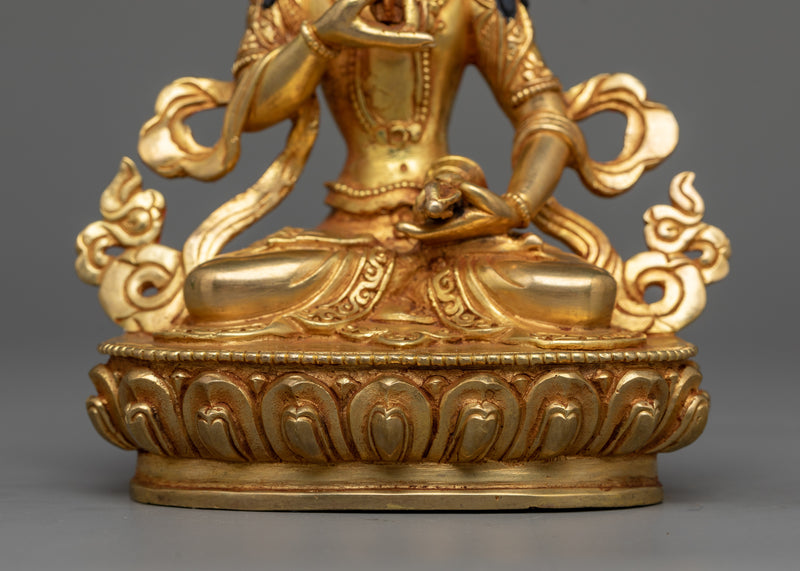 Gold-Gilded Purity Deity Vajrasattva Statue | A Symbol of Spiritual Cleansing and Enlightenment