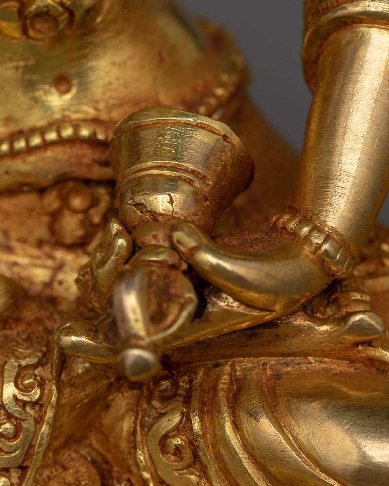 Gold-Gilded Purity Deity Vajrasattva Statue | A Symbol of Spiritual Cleansing and Enlightenment