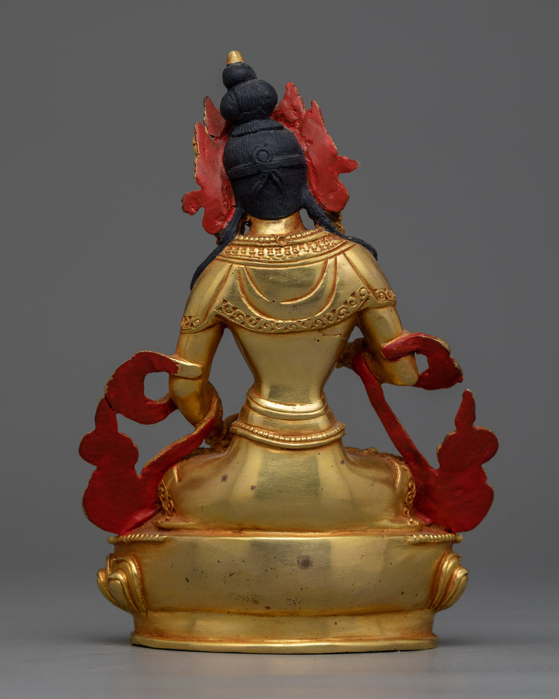 Gold-Gilded Vajrasattva Purity Deity Statue | A Symbol of Spiritual Cleansing