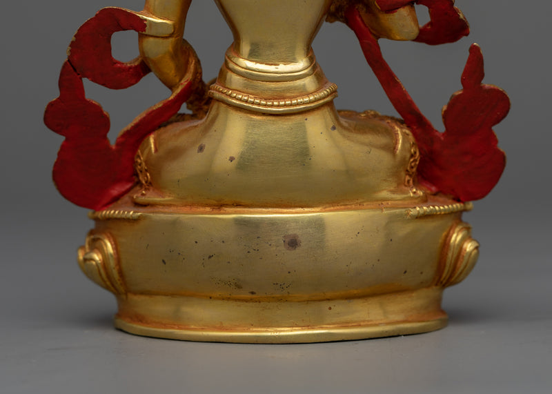 Gold-Gilded Vajrasattva Purity Deity Statue | A Symbol of Spiritual Cleansing