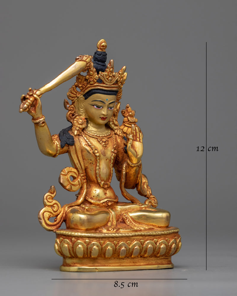 Manjushri Small 12cm Statue | A Symbol of Wisdom and Enlightenment