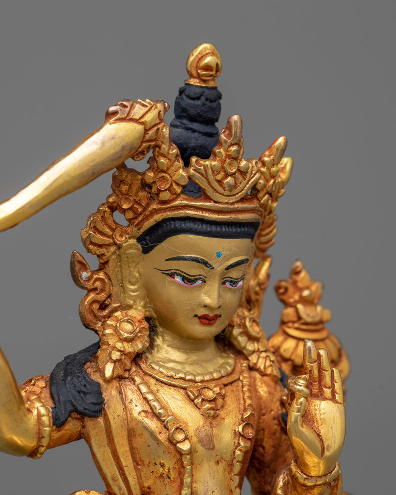 Manjushri Small 12cm Statue | A Symbol of Wisdom and Enlightenment