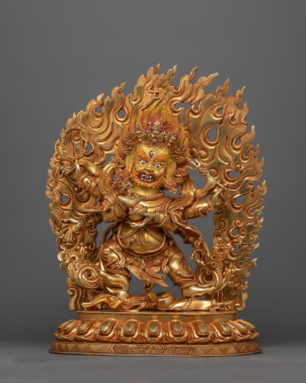 six-armed-mahakala-gold-gilded