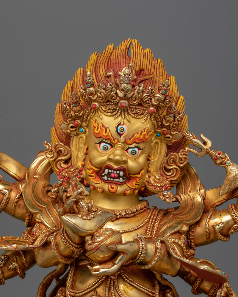 six-armed-mahakala-gold-gilded