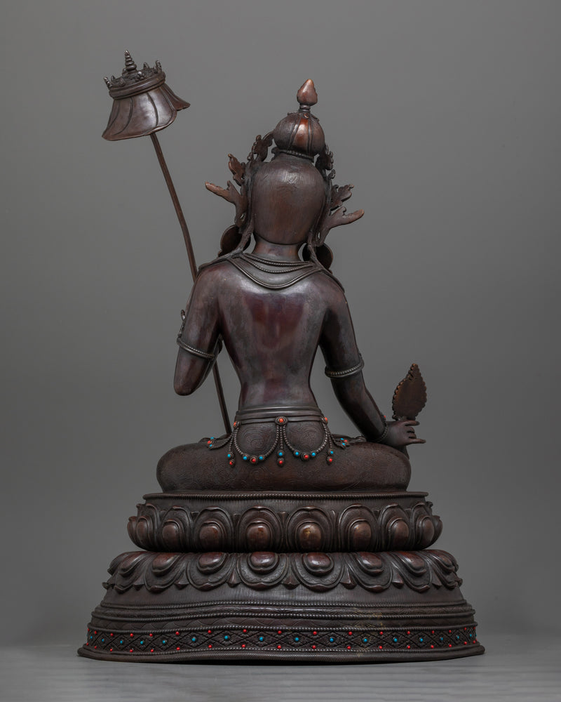 Dukar Beautiful Darken Oxidized Statue | A Symbol of Protection and Serenity