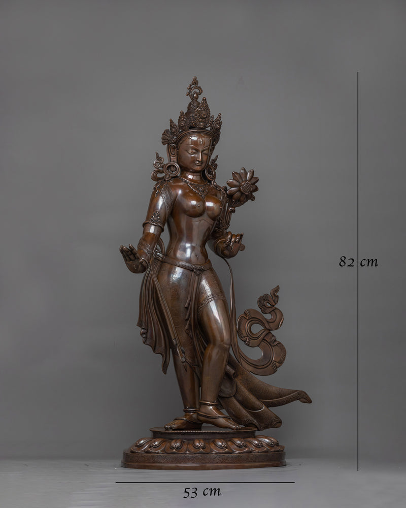 standing-white-tara-oxidized-copper