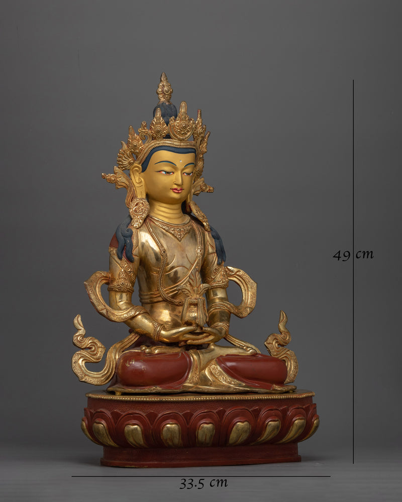 Longevity Buddha Amitayus 49cm Statue | Symbol of Long Life and Healing