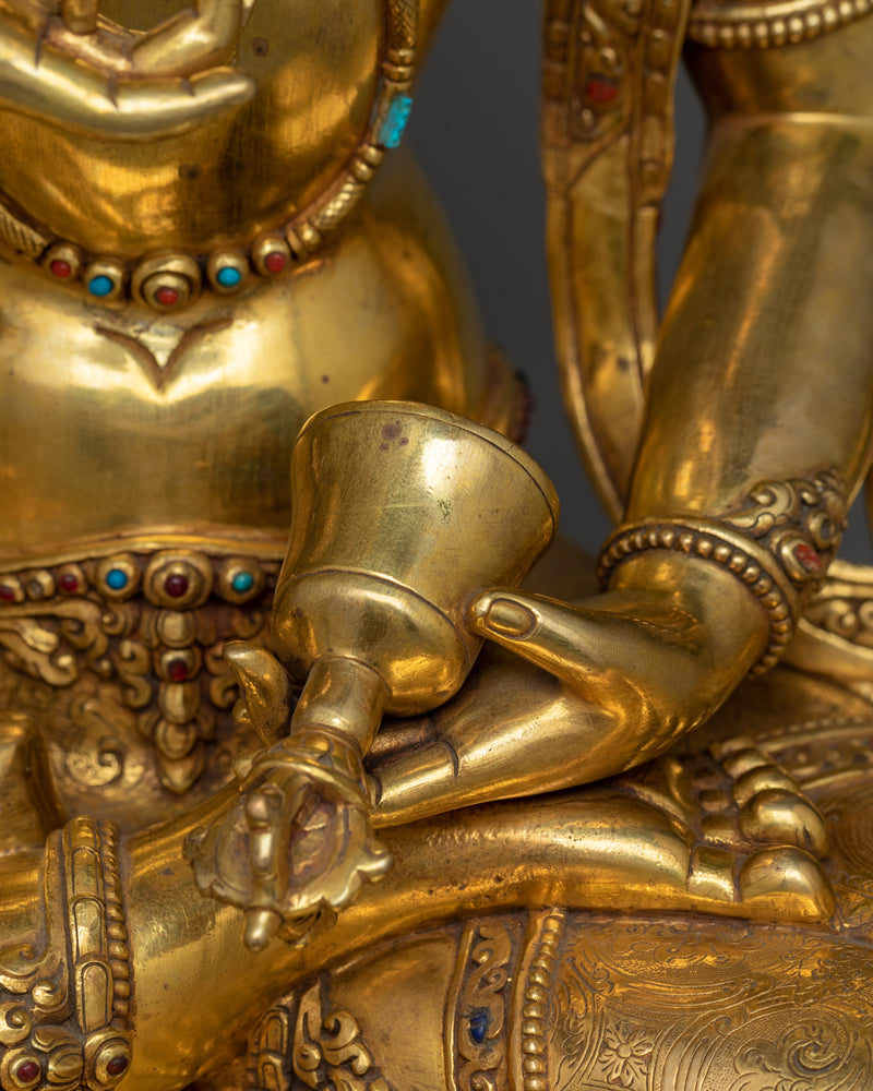 Vajrasattva 24K Gold Gilded 54cm Statue | A Superb Work of Purity and Enlightenment