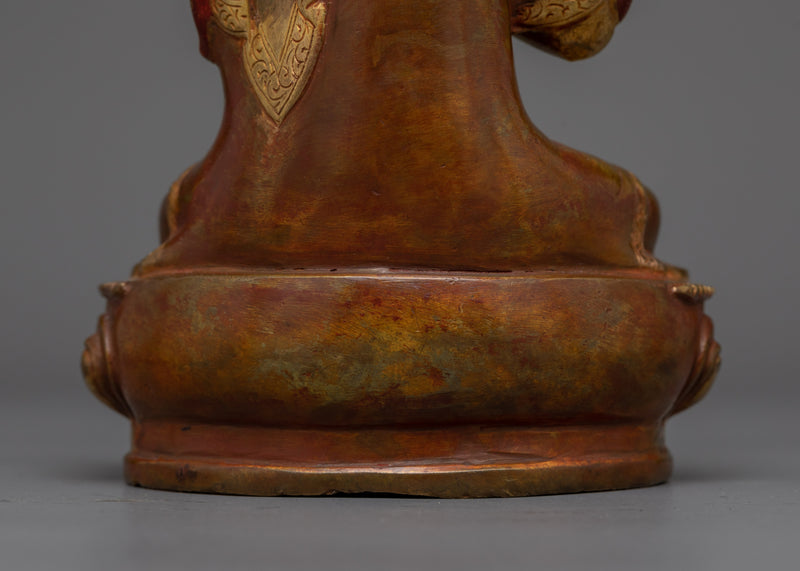 Tsong Khapa with Two Disciples Statue | Embodiment of Wisdom and Spiritual Guidance