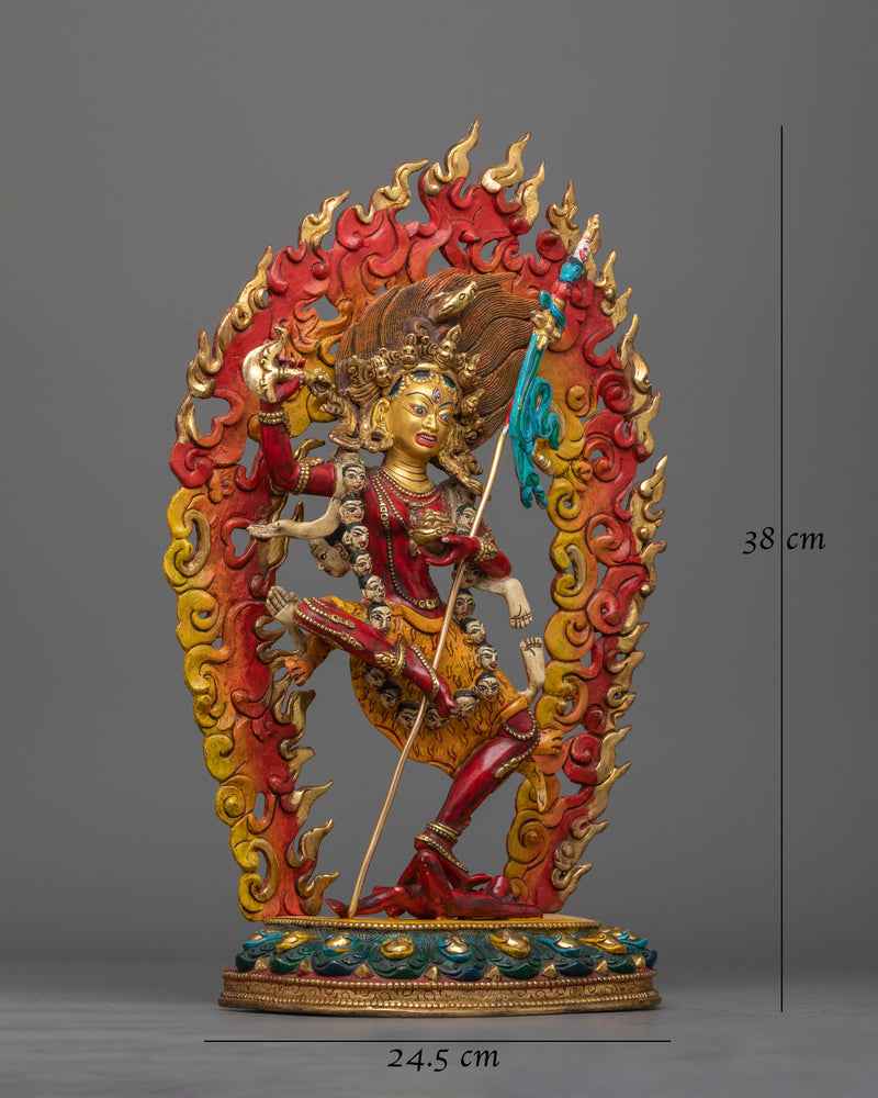 Dorje Phagmo Red Colored Statue | Embodiment of Feminine Wisdom and Power