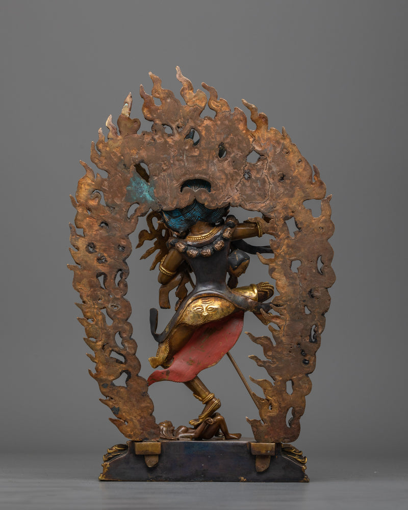 Dorje Phagmo Gold Gilded Oxidized Statue | Embodiment of Feminine Wisdom and Power