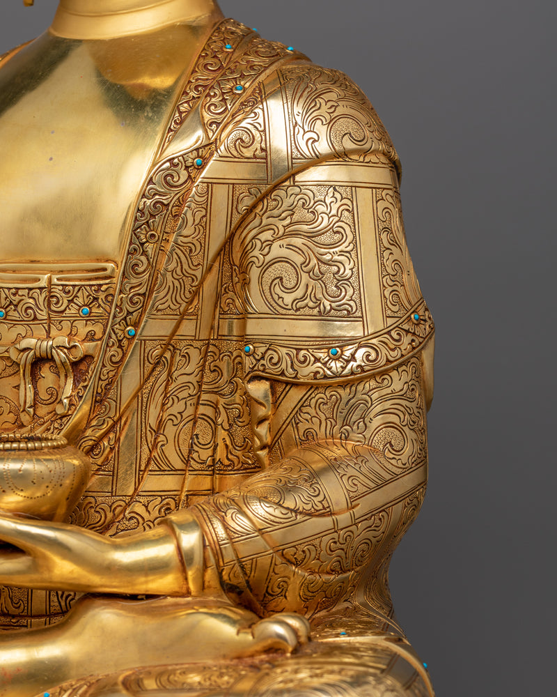 Shakyamuni Buddha 58cm Gold-Gilded Statue | A Beacon of Enlightenment