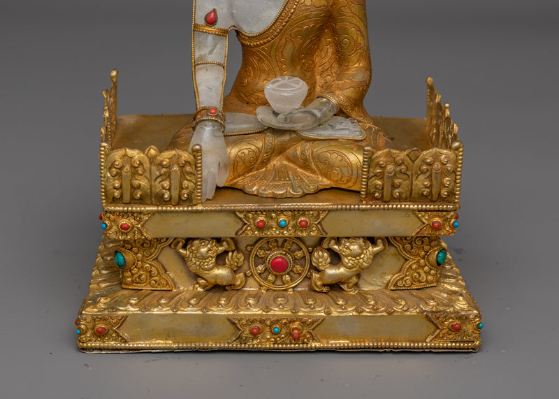 Shakyamuni Buddha Crystal Body Statue | Illumination of Enlightenment