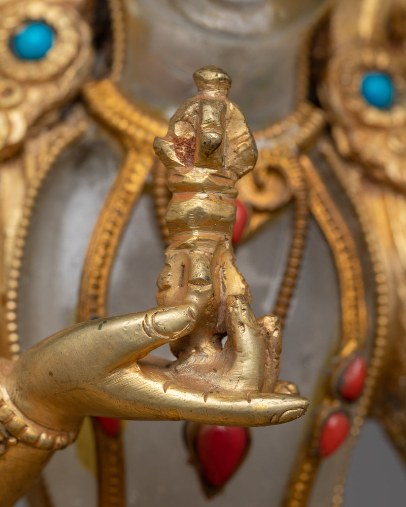 Vajrasattva Crystal Body Statue | Purity and Renewal Manifested