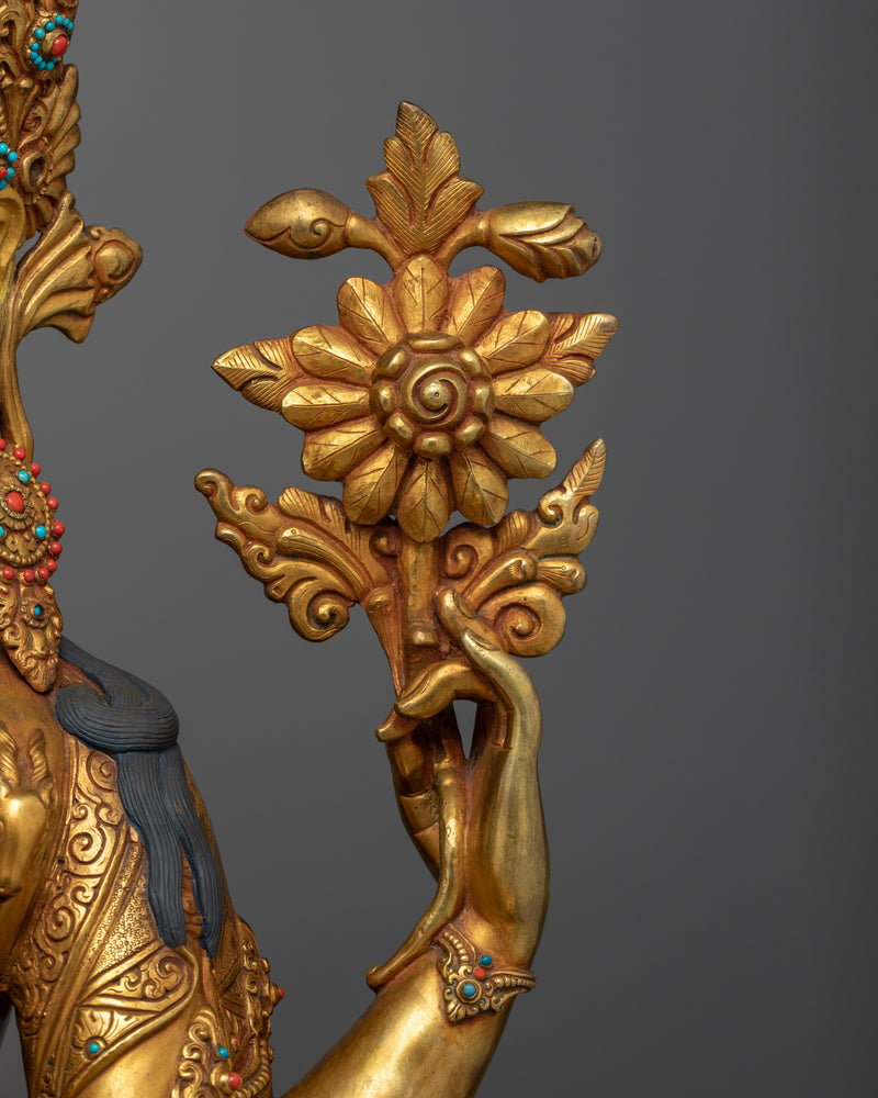 Serene Chenrezig Handcrafted Statue | Compassion in Every Detail