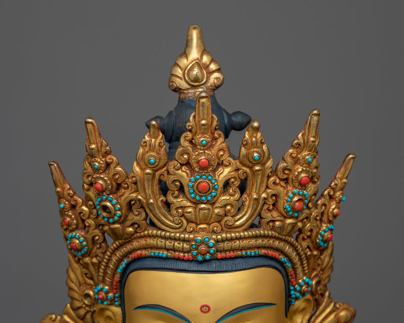 Serene Chenrezig Handcrafted Statue | Compassion in Every Detail