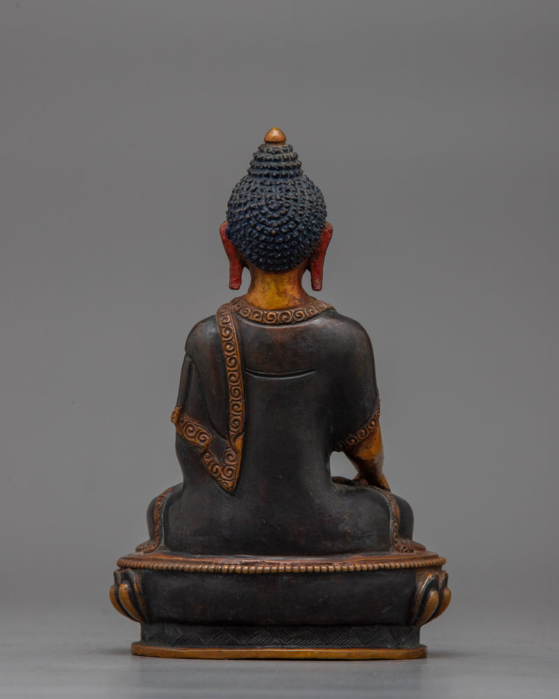 Shakyamuni Buddha Small-16cm-Oxidized Statue | Essence of Tranquility