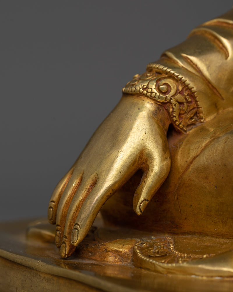 Three Kagyu Masters | Handcrafted Gold Gilded Statue Set