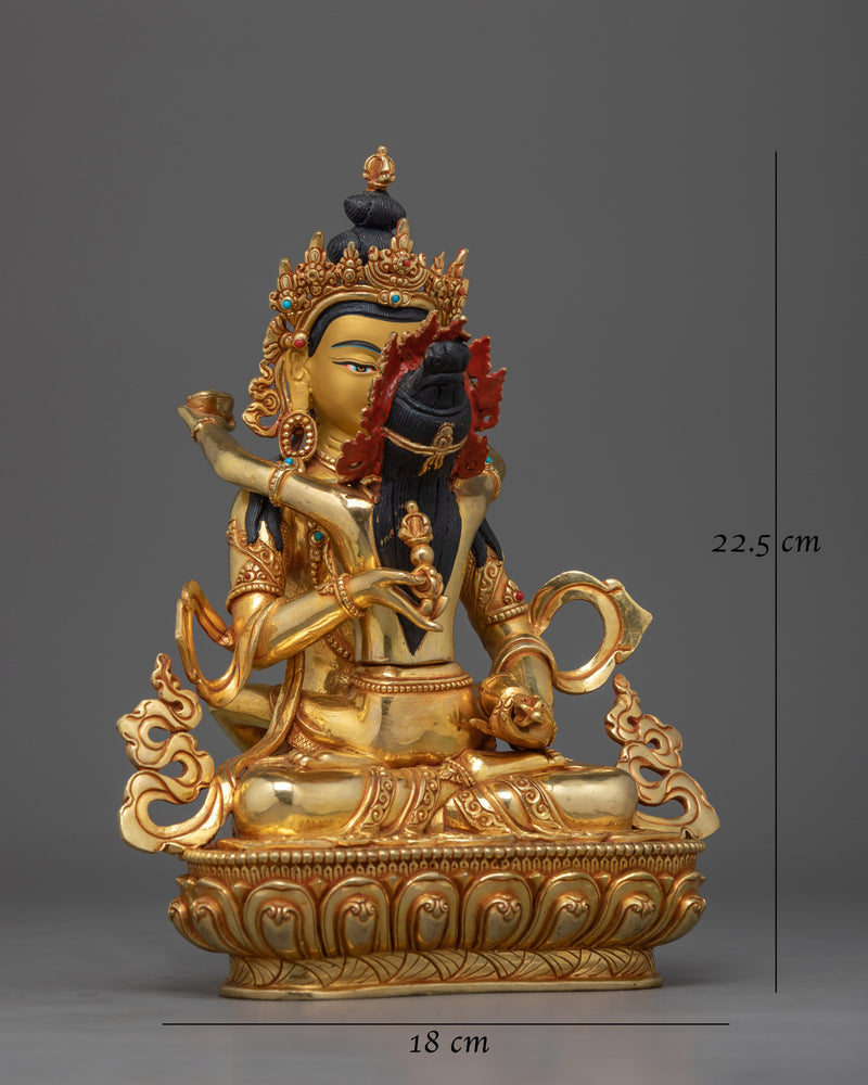 Vajrasattva with Consort Sacred Union Statue | Handcrafted Symbol of Enlightenment