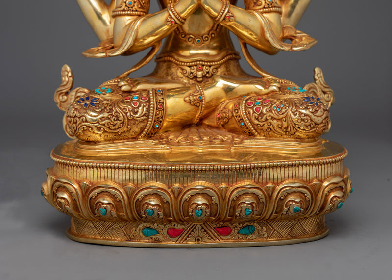 Chenrezig a Serene Kindness Deity Statue | Handcrafted Symbol of Compassion