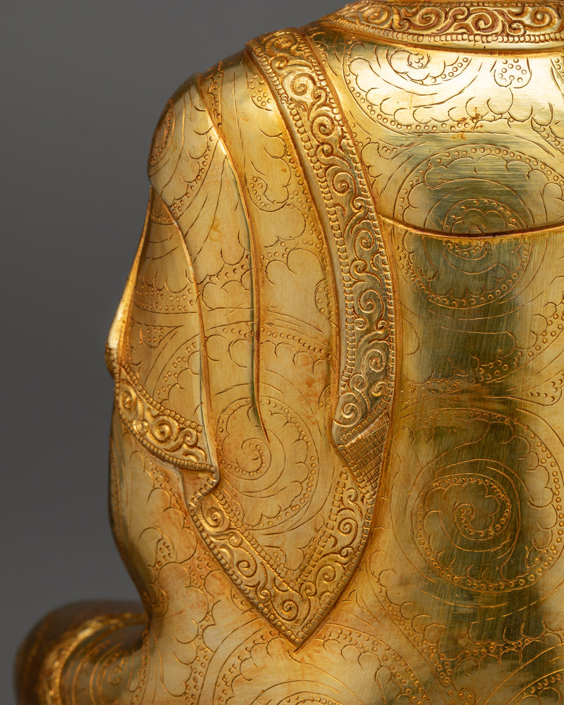 Shakyamuni Buddha Historical Dharma Teacher Statue | Handcrafted Symbol of Enlightenment