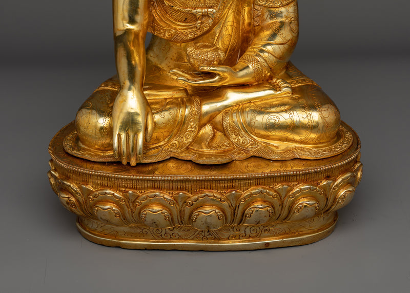 Shakyamuni Buddha Historical Dharma Teacher Statue | Handcrafted Symbol of Enlightenment