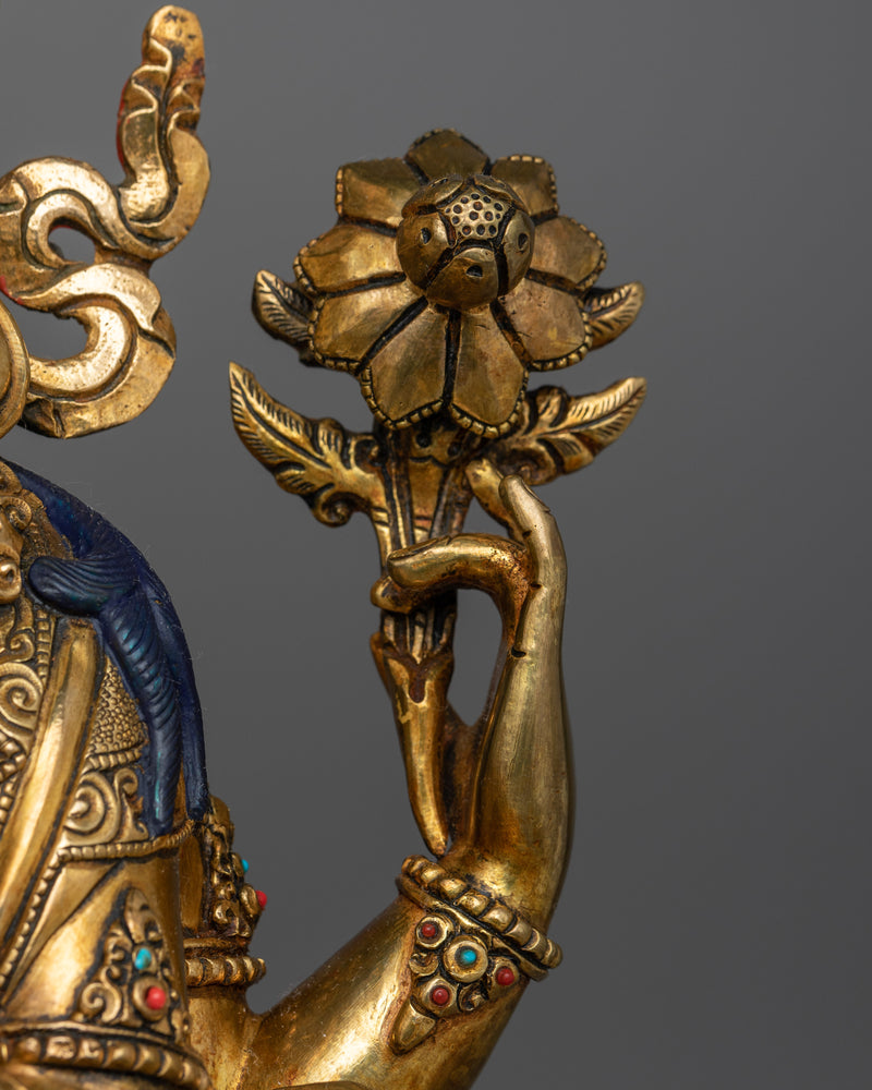 Chenrezig 48cm Gold Gilded Statue | Handcrafted Symbol of Compassion