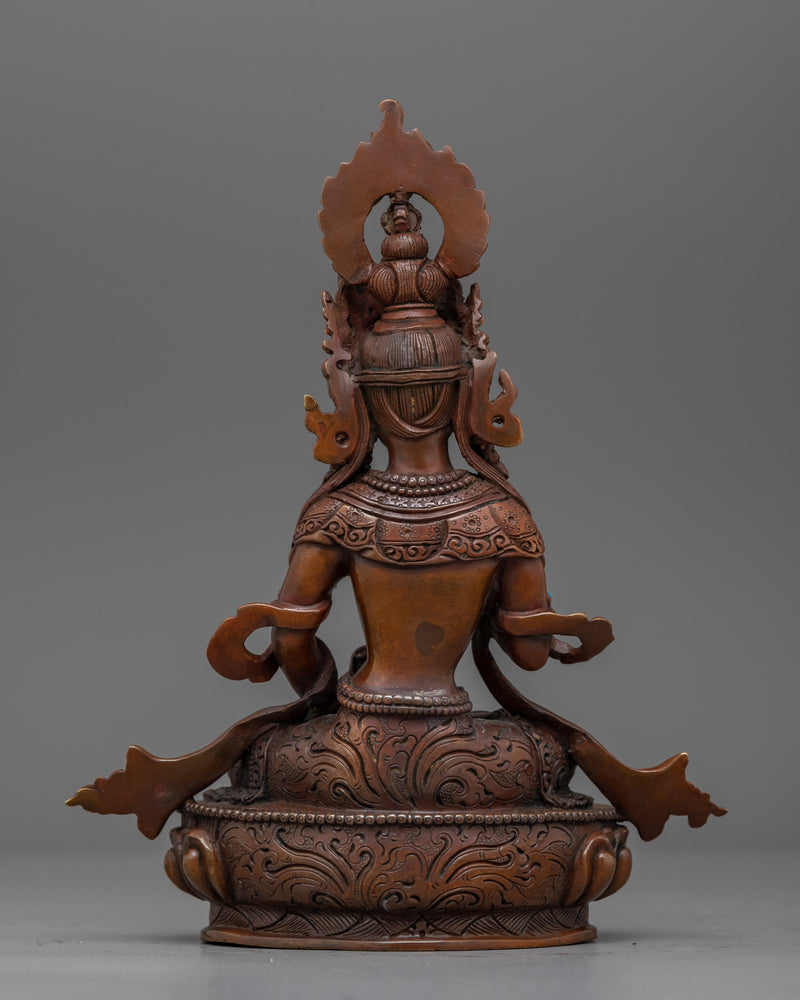 Vajrasattva Purity Deity in Oxidized Statue | Handcrafted Symbol of Purity