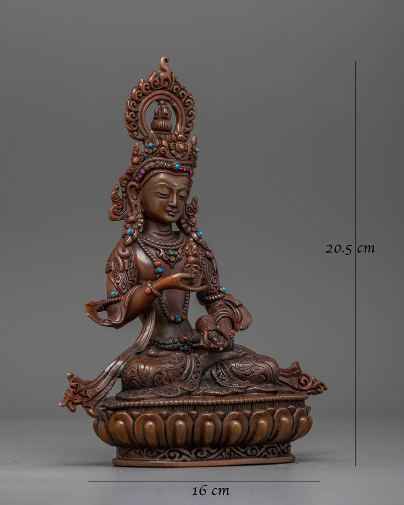 Vajrasattva Purity Deity in Oxidized Statue | Handcrafted Symbol of Purity