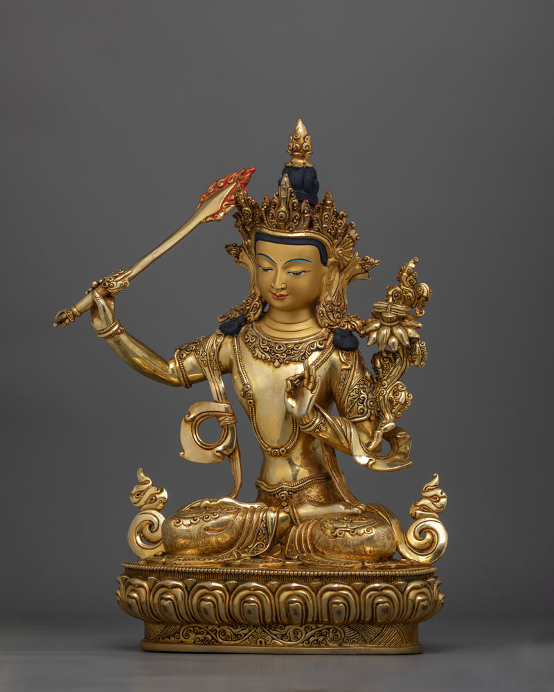 manjushri-gold-gilded-35cm