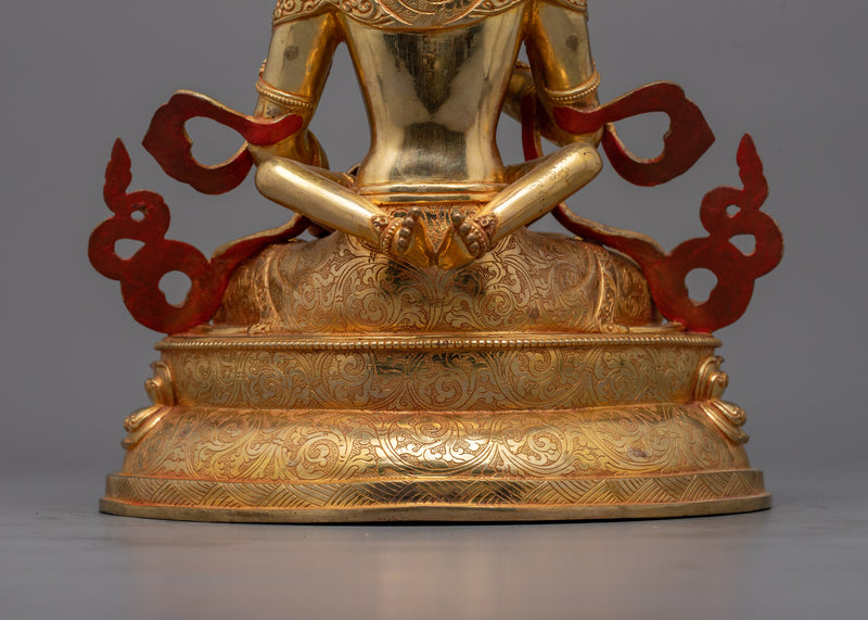 Vajrasattva with His Consort Handcrafted Statue | Symbol of Purity and Unity Artwork