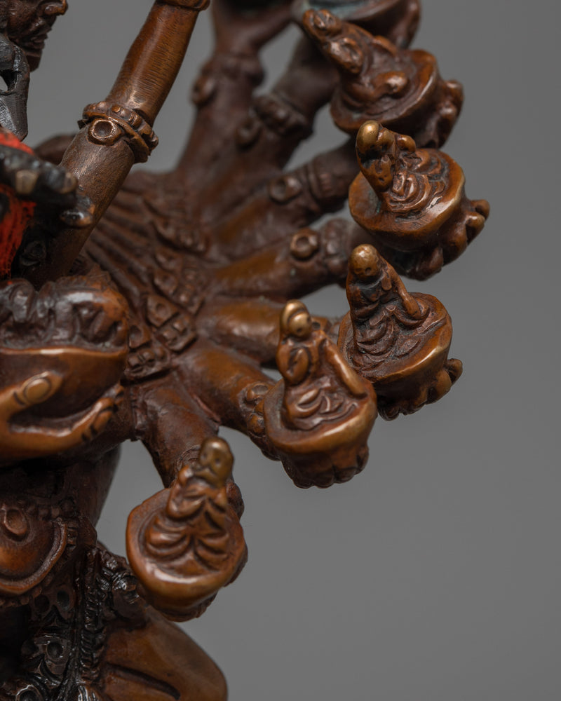 Hevajra Oxidized Statue | Emblem of Esoteric Wisdom