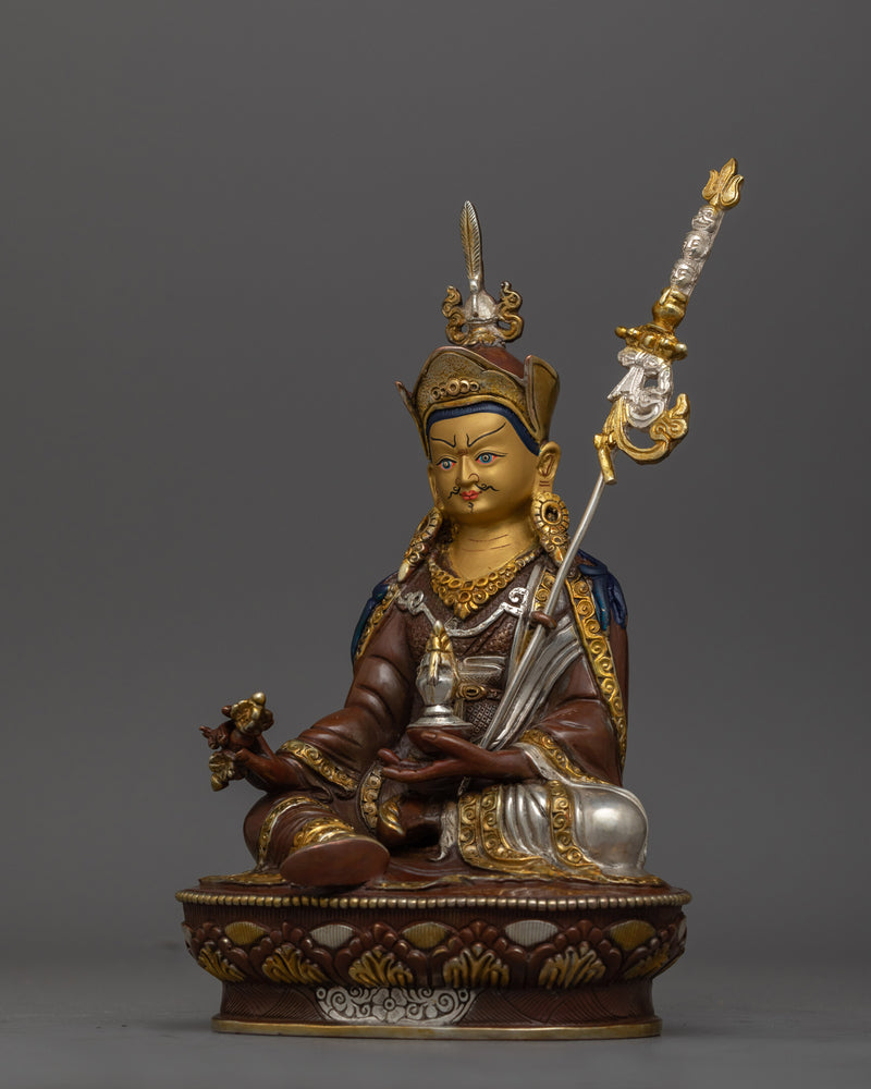 guru-rinpoche-24cm-silver-plated