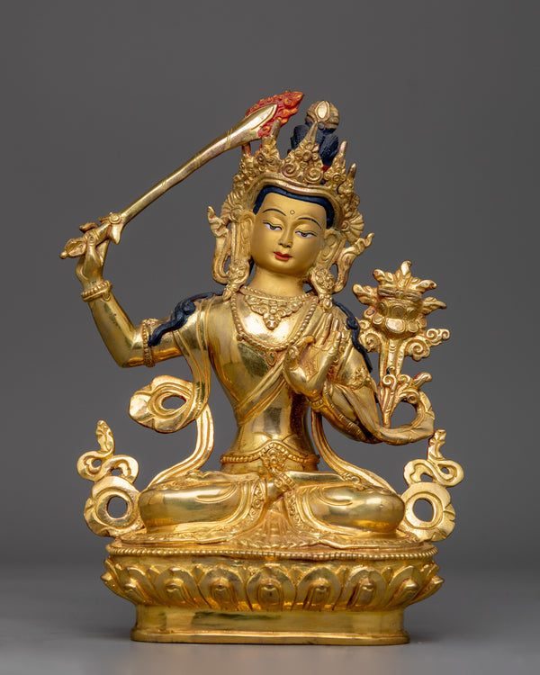 manjushri-gold-gilded-22cm