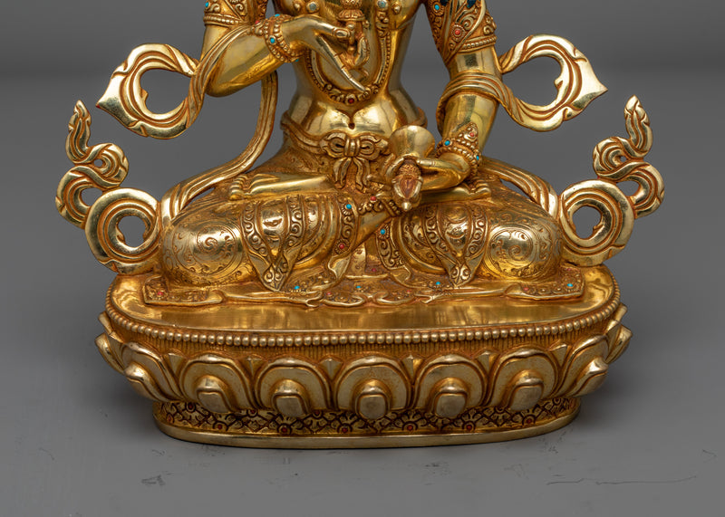 Vajrasattva Handmade Gold-Gilded Statue | Symbol of Purification