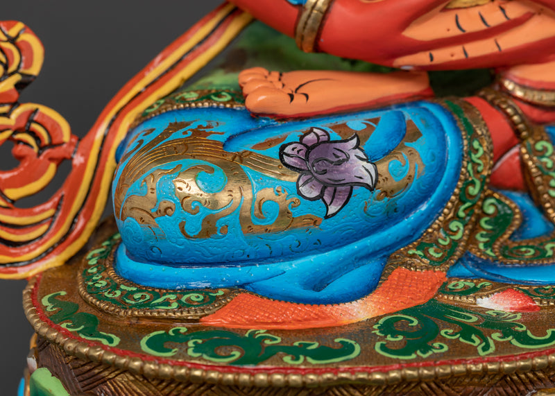 Amitayus Colored Handmade Statue | Symbol of Longevity and Wisdom