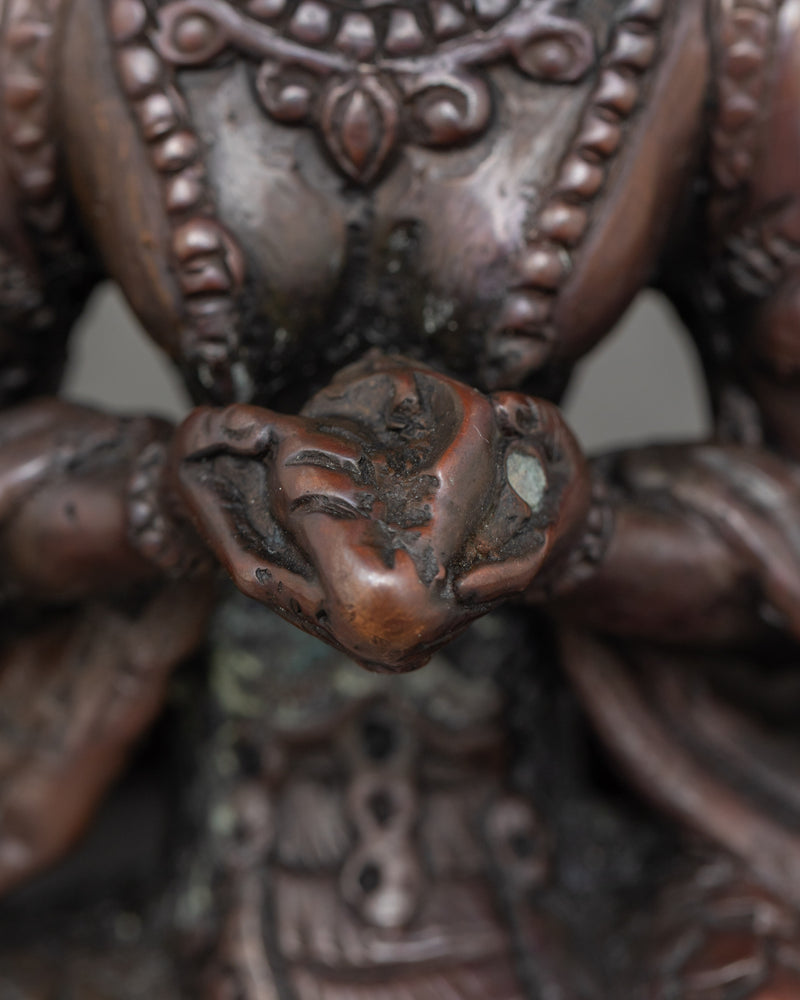 Nagakanya Handmade Oxidized Statue | Serpent Goddess of Protection