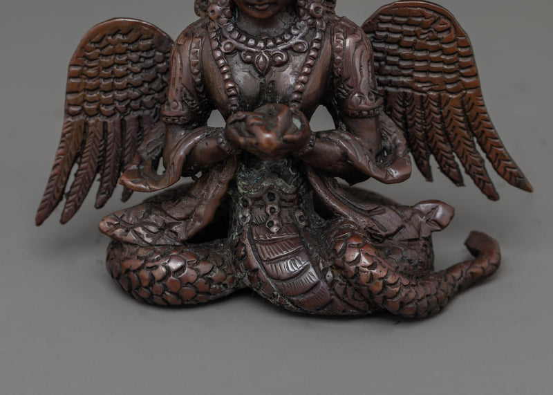 Nagakanya Handmade Oxidized Statue | Serpent Goddess of Protection