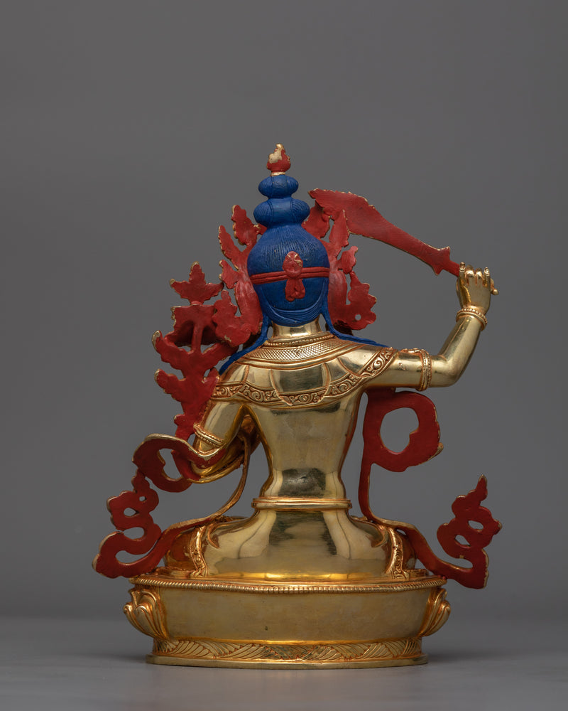 Manjushri Handmade 23cm Statue | Beacon of Wisdom