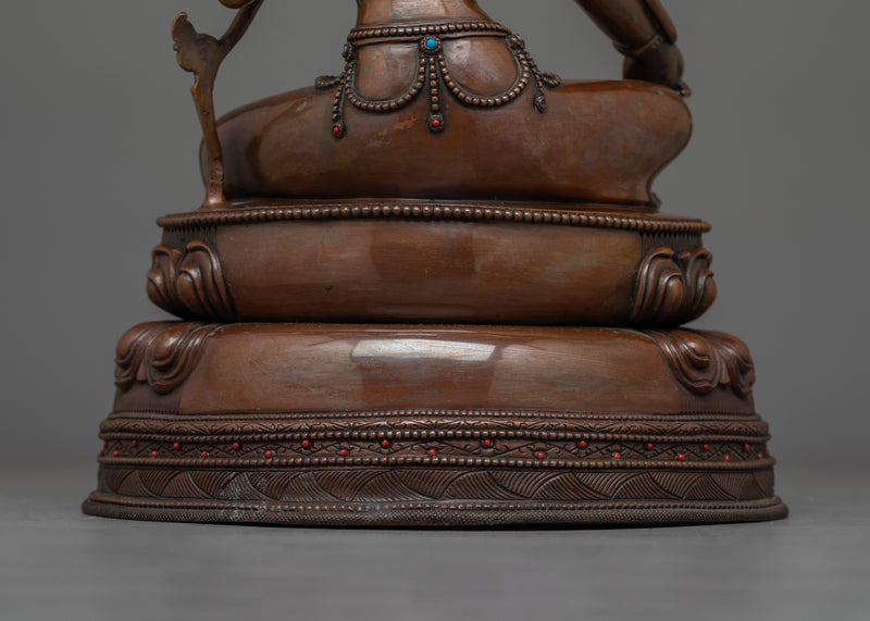 Green Tara Handcrafted Dark Oxidized Statue | Embodiment of Compassion