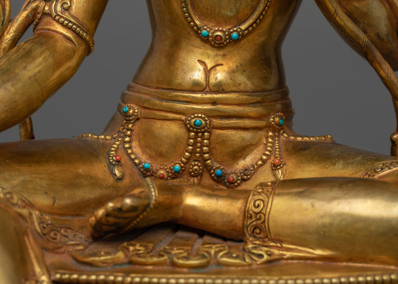 Green Tara a Graceful Handcrafted Statue | Embodiment of Compassion