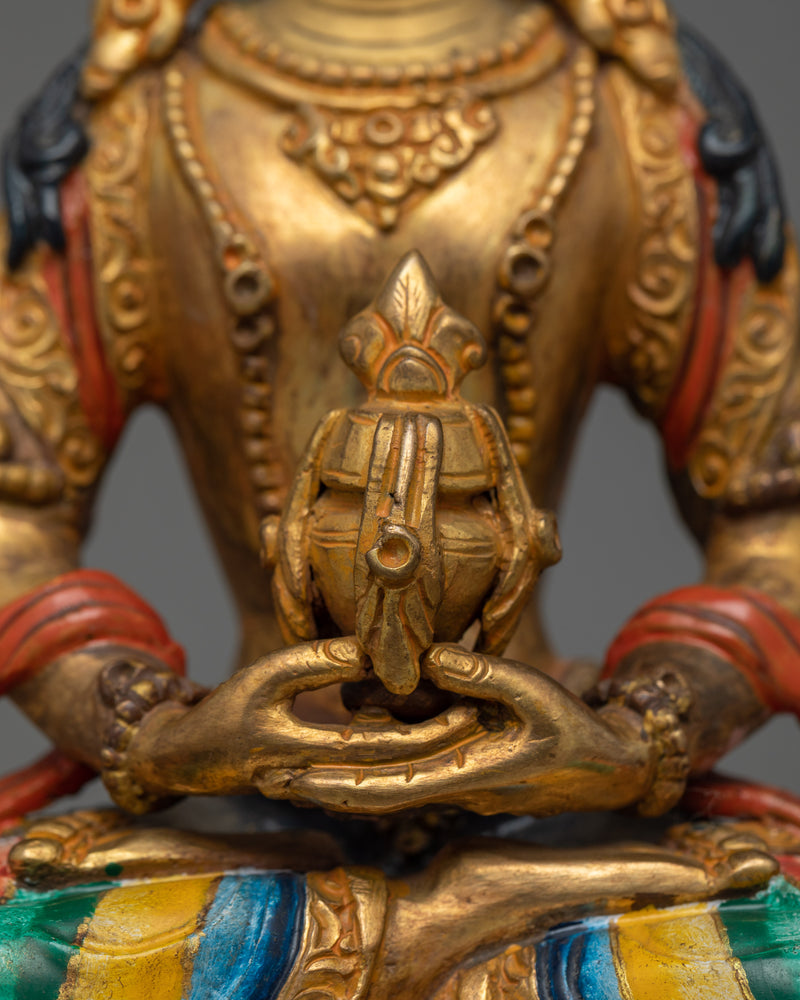 Amitayus Handmade Colored Statue | Buddha of Infinite Life