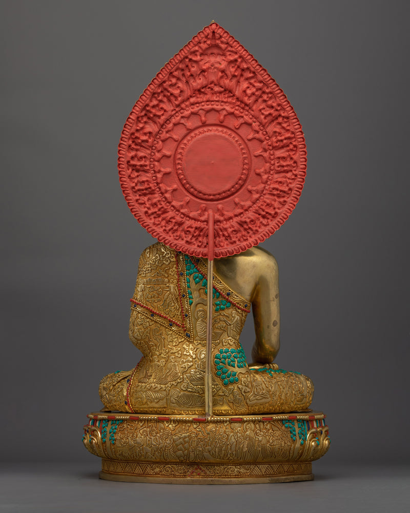 Handmade Shakyamuni Buddha Gold Gilded Statue | Masterpiece of Enlightenment