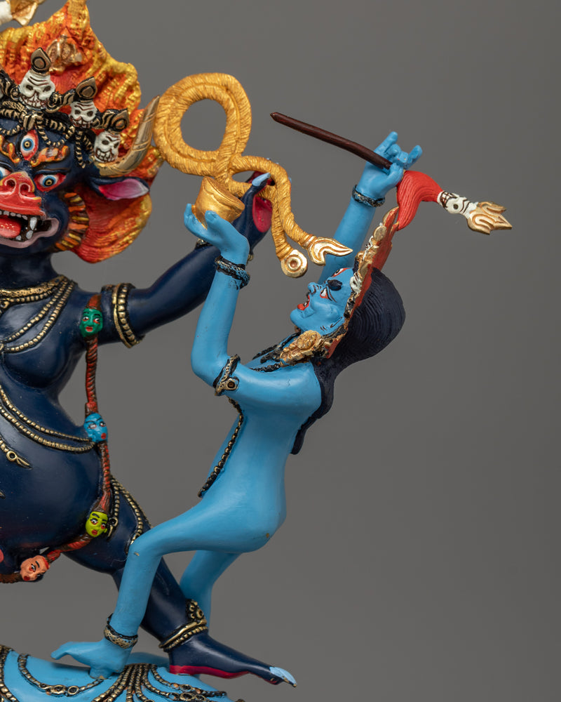 Yamantaka Handmade Colored Statue | Embodiment of Fierce Compassion