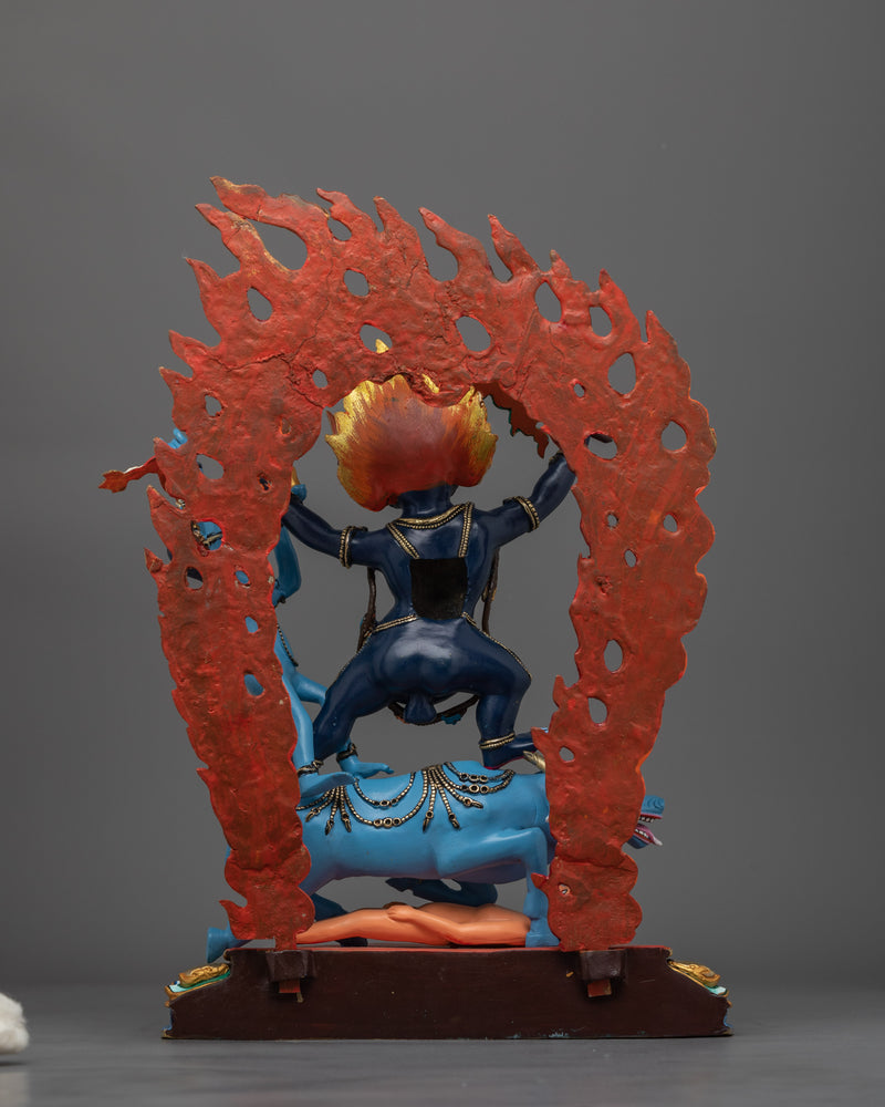 Yamantaka Handmade Colored Statue | Embodiment of Fierce Compassion